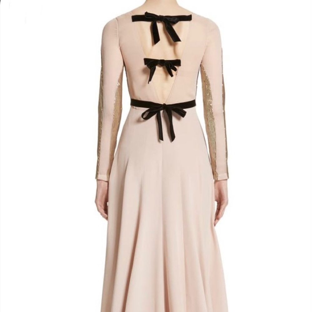 Carolina Herrera sequin detail silk gown